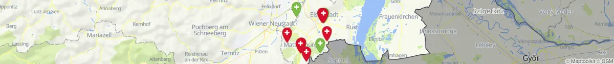 Map view for Pharmacies emergency services nearby Hirm (Mattersburg, Burgenland)